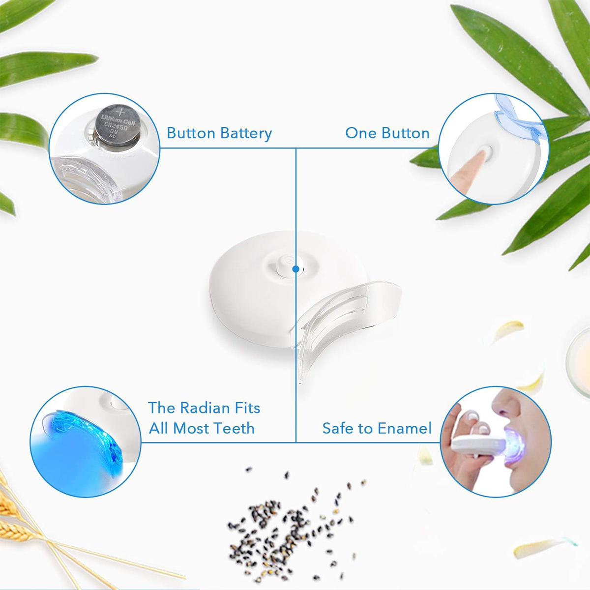 Teeth Whitening Kit - 5X LED L - đánh giá và giá Teeth Whitening Q&M