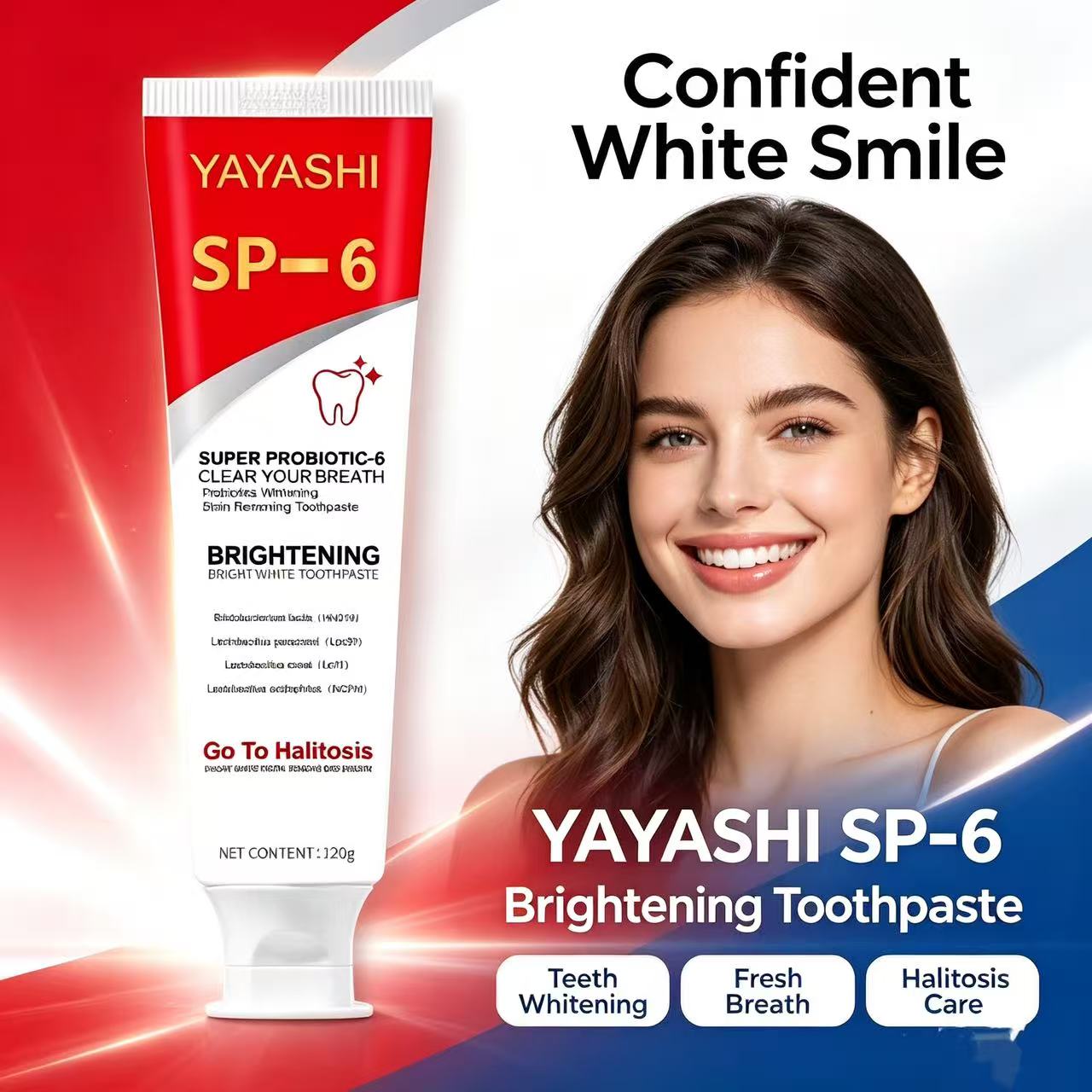 Sp-6 Probiotic Toothpaste Brig - đánh giá và giá Teeth Whitening Treatment
