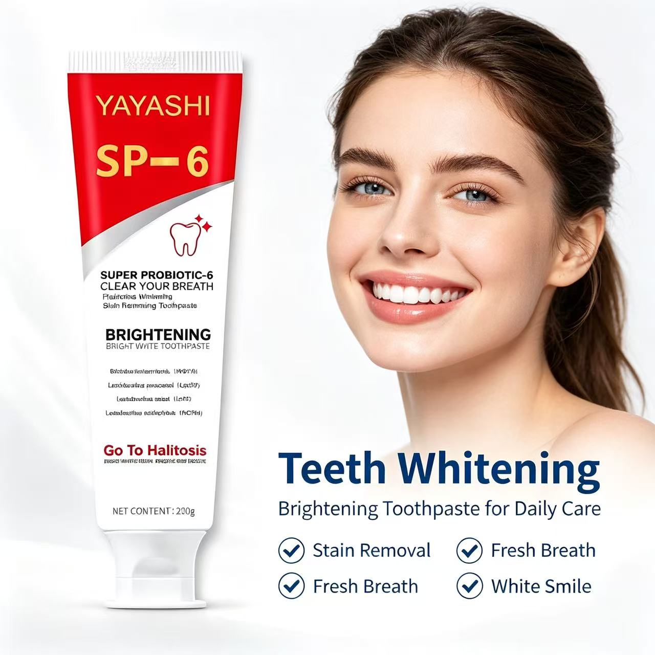 Sp-6 Probiotic Toothpaste Brig - đánh giá và giá Teeth Whitening Treatment
