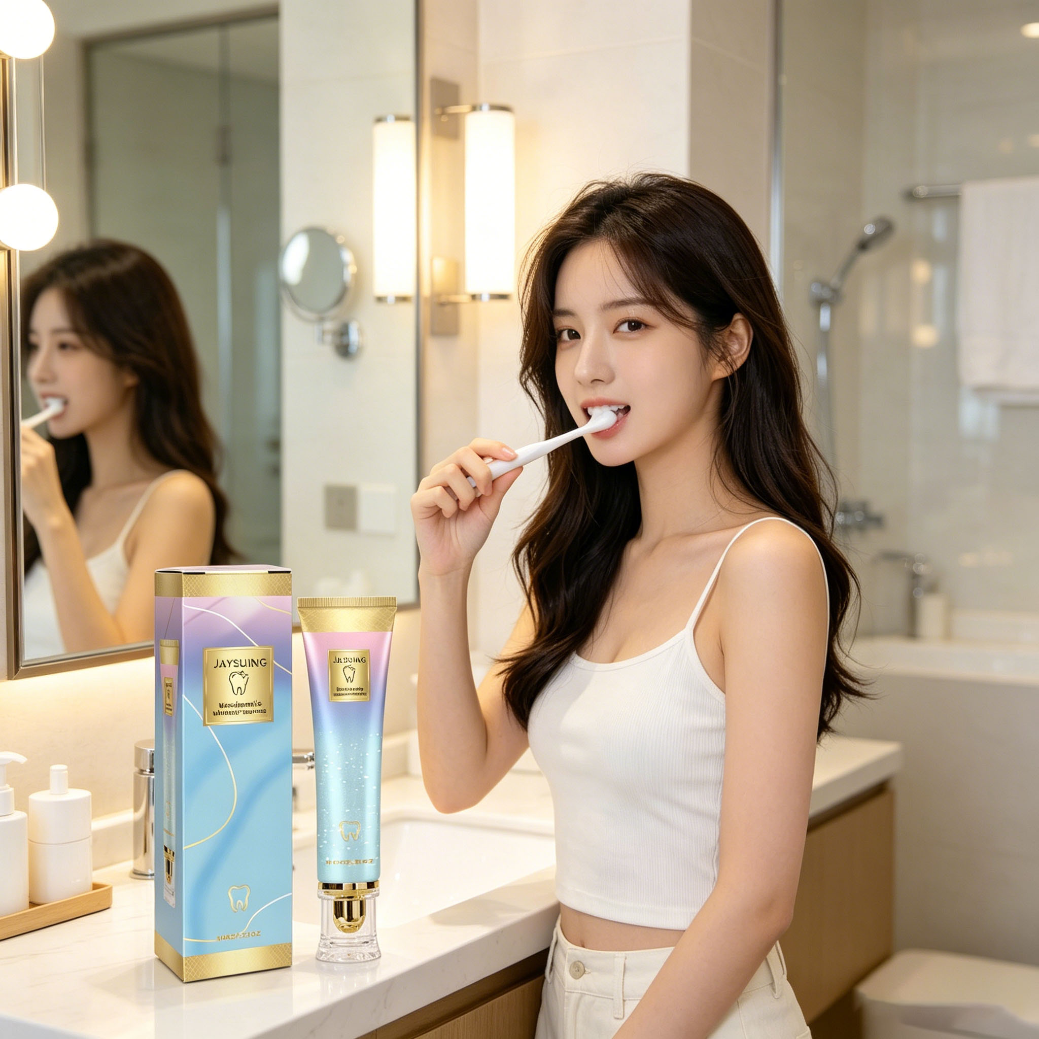 Niacinamide Whitening Toothpa - đánh giá và giá Teeth Whitening Yellow Teeth
