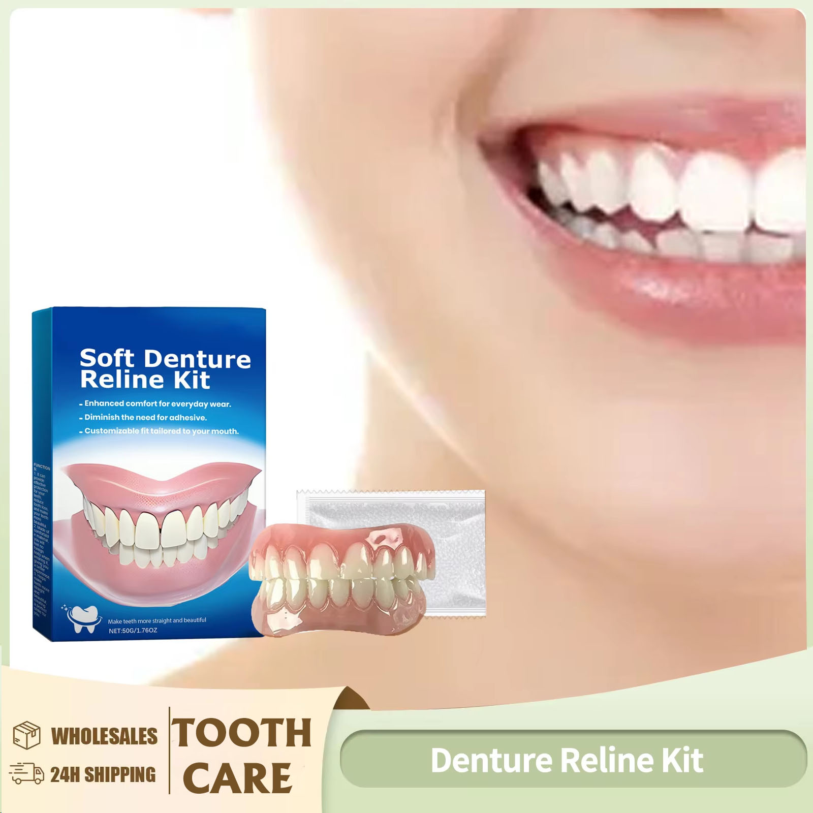 Denture Reline Kit Silicone Li - đánh giá và giá Teeth Whitening For Braces