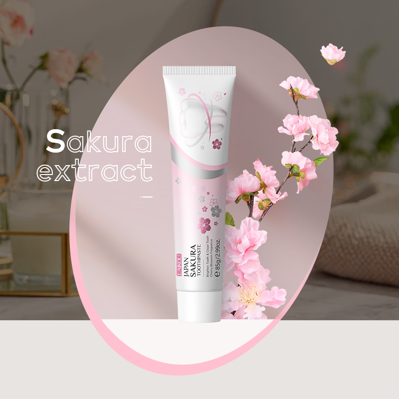 LAIKOU Japan Sakura Toothpaste - đánh giá và giá Teeth Whitening Japan
