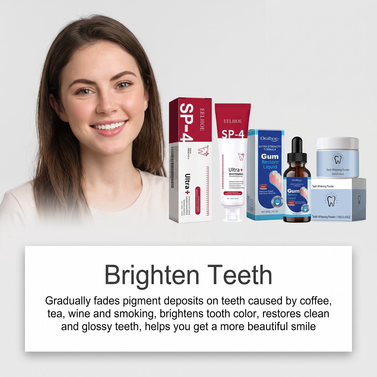 Oral Care Combo Set Whitening  - đánh giá và giá Teeth Whitening Q&M