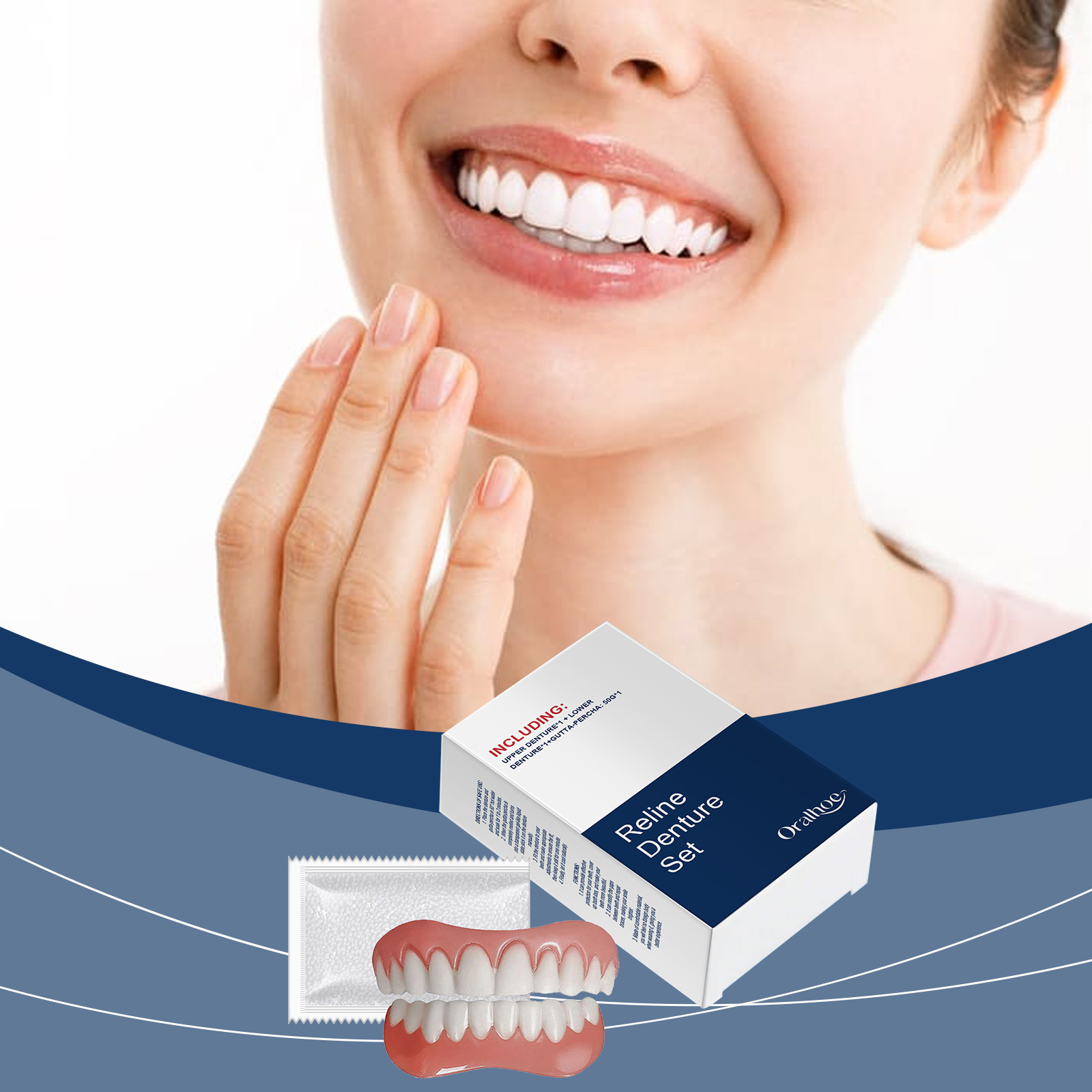 False Teeth Dentures Temporary - đánh giá và giá Teeth Whitening For Braces