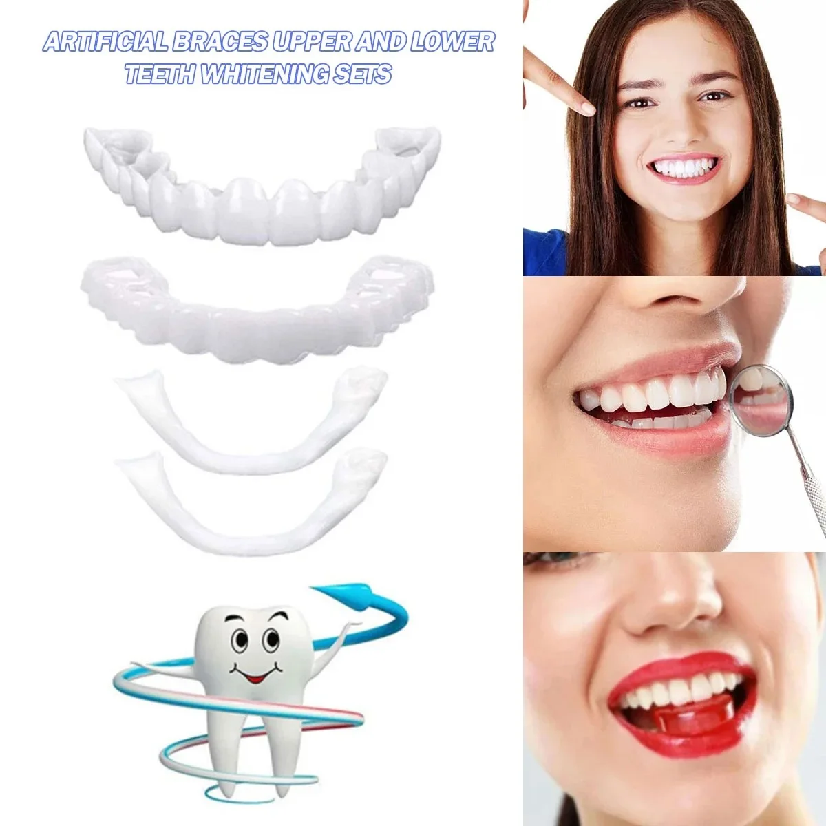 Teeth Veneers Whitening Dentur - đánh giá và giá Teeth Whitening For Braces