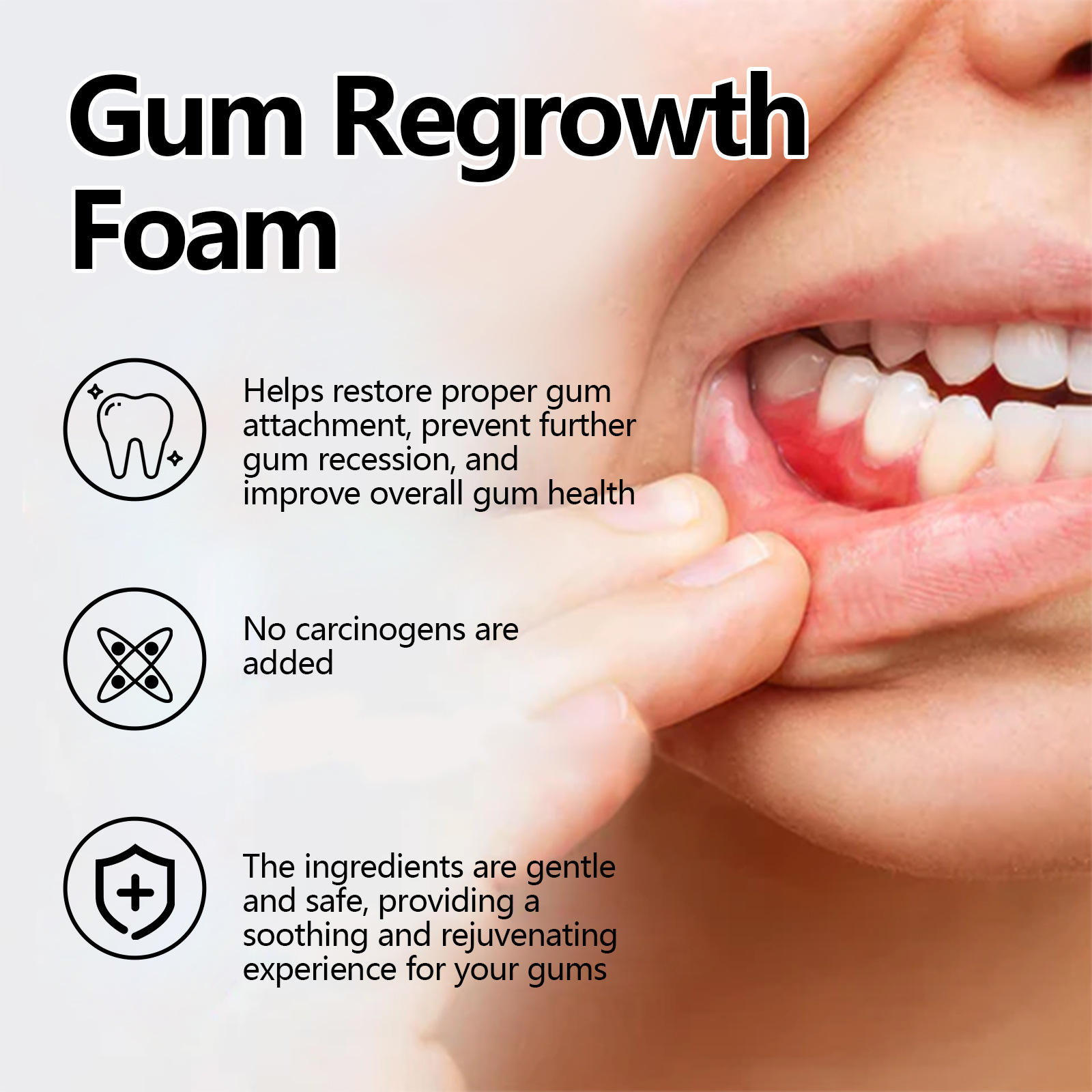 Gum Repair Foam Mousse Toothpa - đánh giá và giá Teeth Whitening Mousse