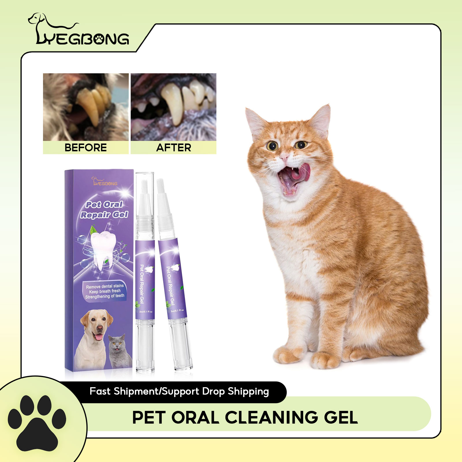 Pet Oral Repair Gel Puppy Tart - đánh giá và giá Teeth Whitening Q&M