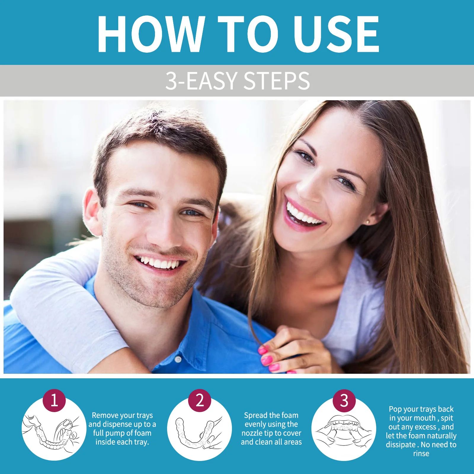 Aligner Denture Cleaner Foam D - đánh giá và giá Teeth Whitening For Braces
