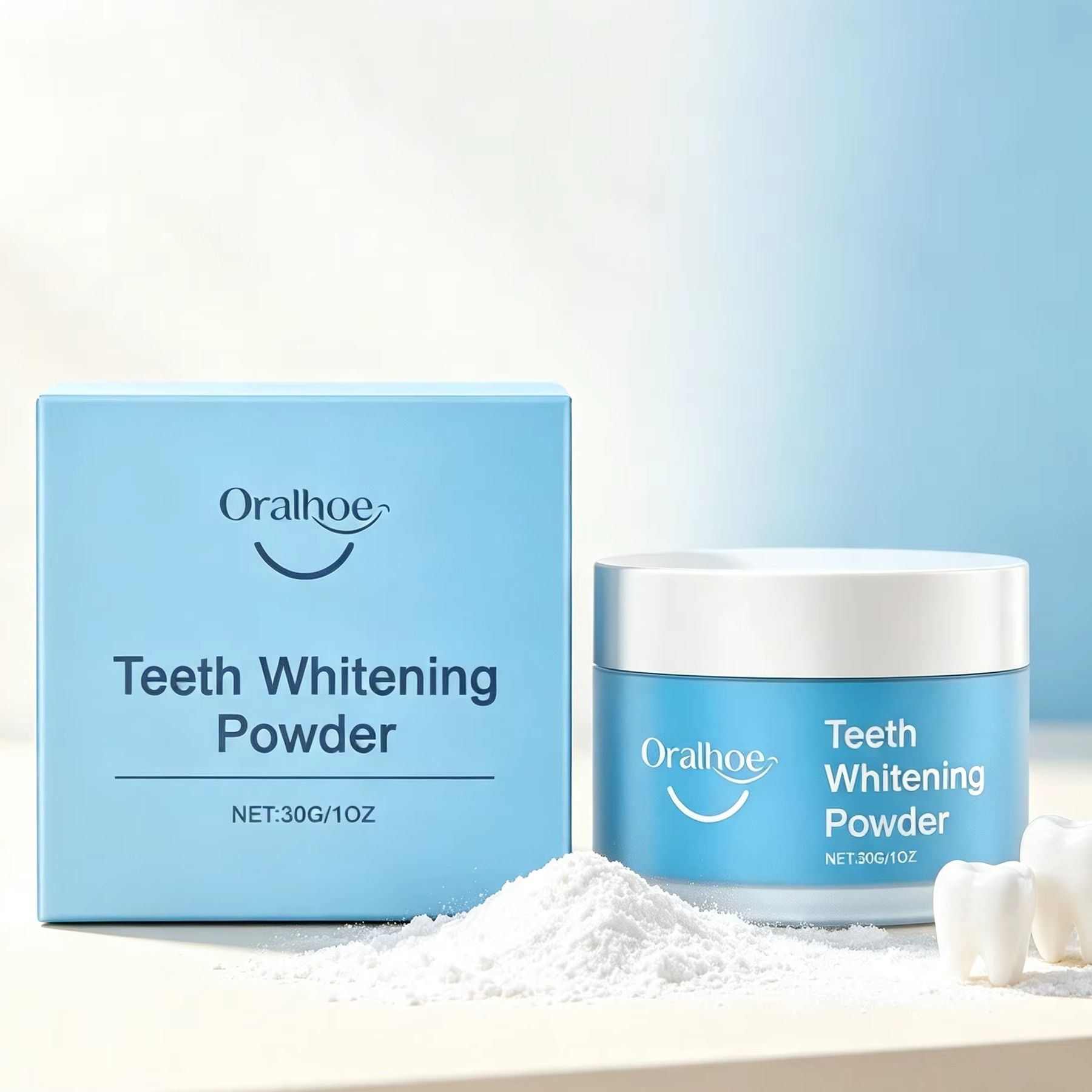Oralhoe Tooth Powder for Brush - đánh giá và giá Teeth Whitening Q&M