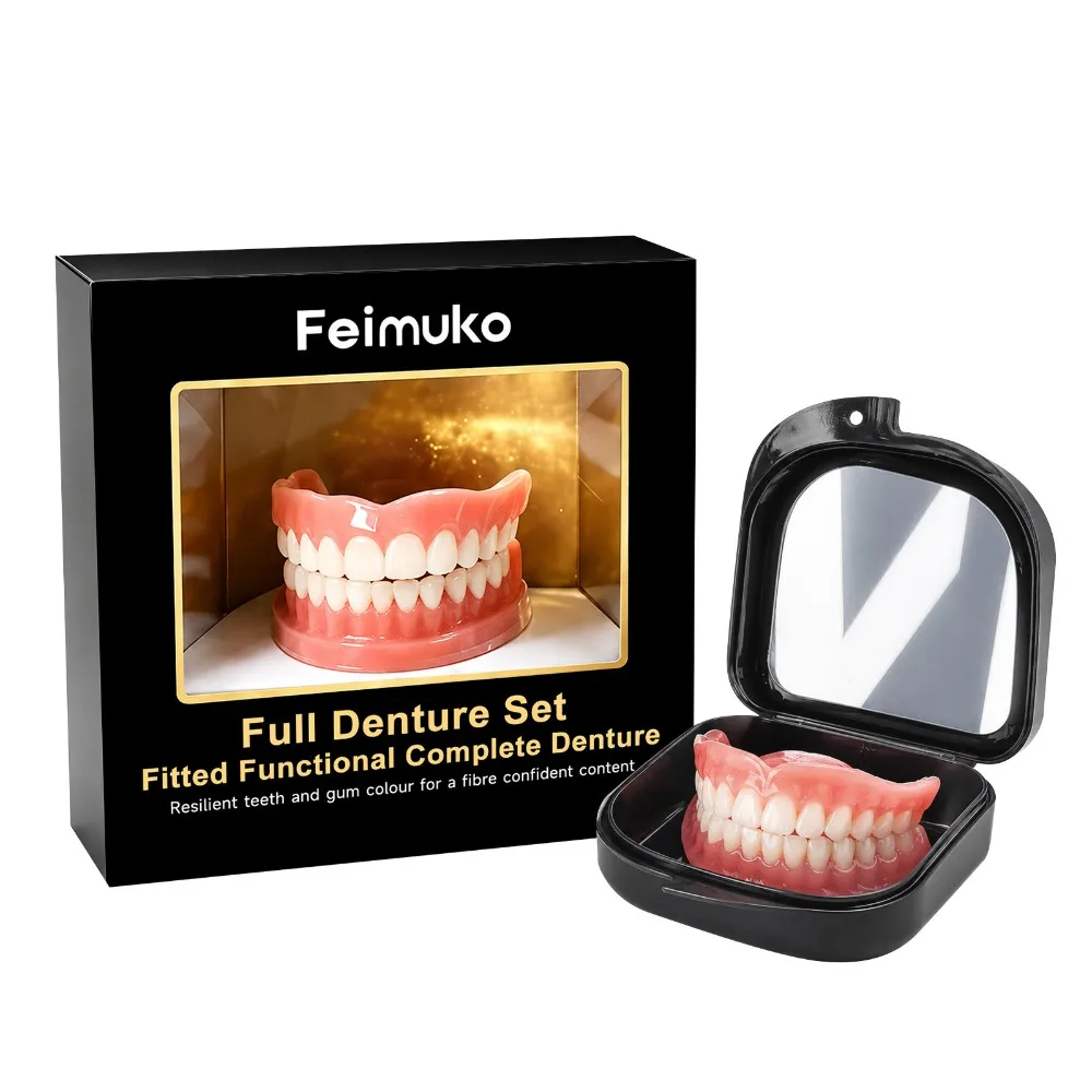 Full Set Dentures Fake Teeth B - đánh giá và giá Teeth Whitening For Braces