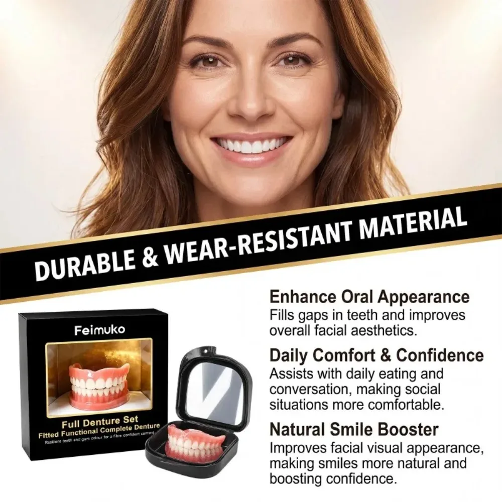 Full Set Dentures Fake Teeth B - đánh giá và giá Teeth Whitening For Braces