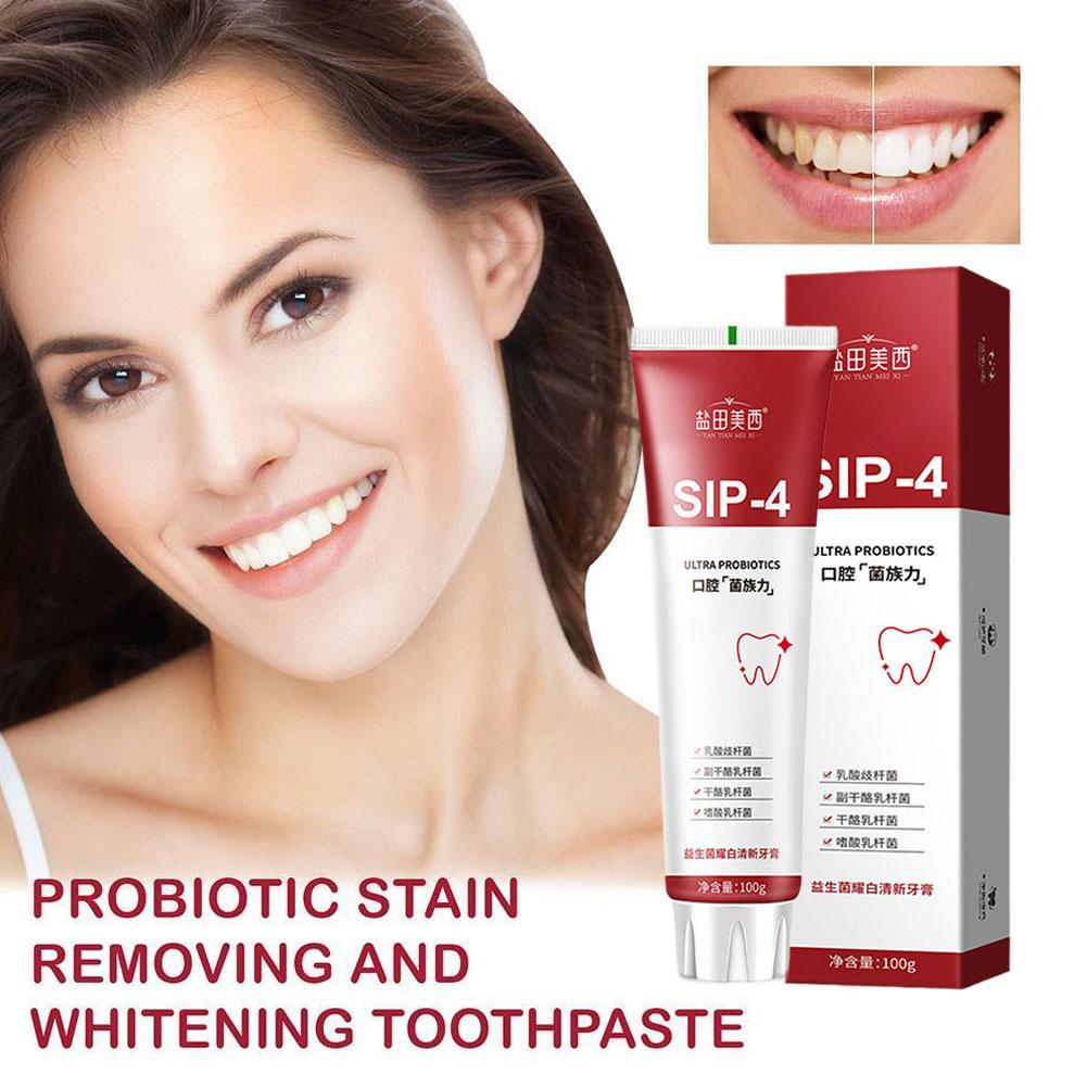 100g Sip-4 Probiotic Whitening - đánh giá và giá Teeth Whitening Yellow Teeth