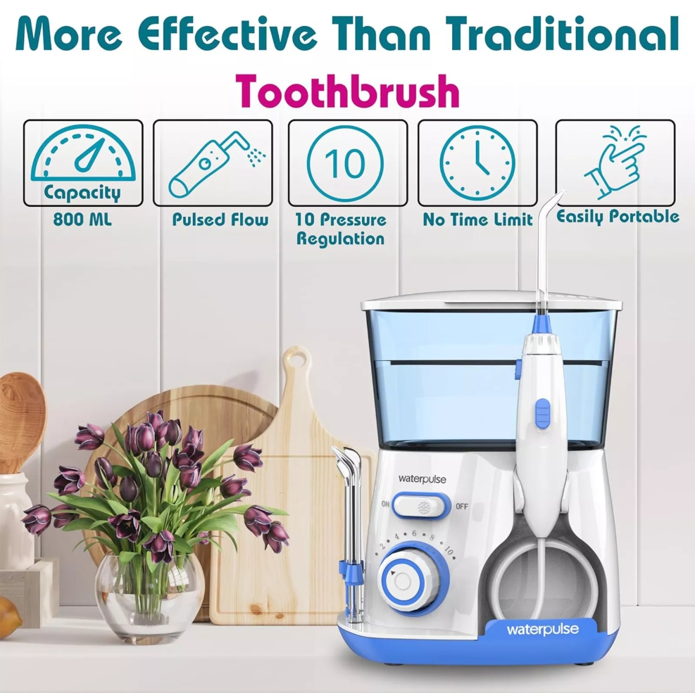 Waterpulse V300 800ml Electric - đánh giá và giá Teeth Whitening For Braces