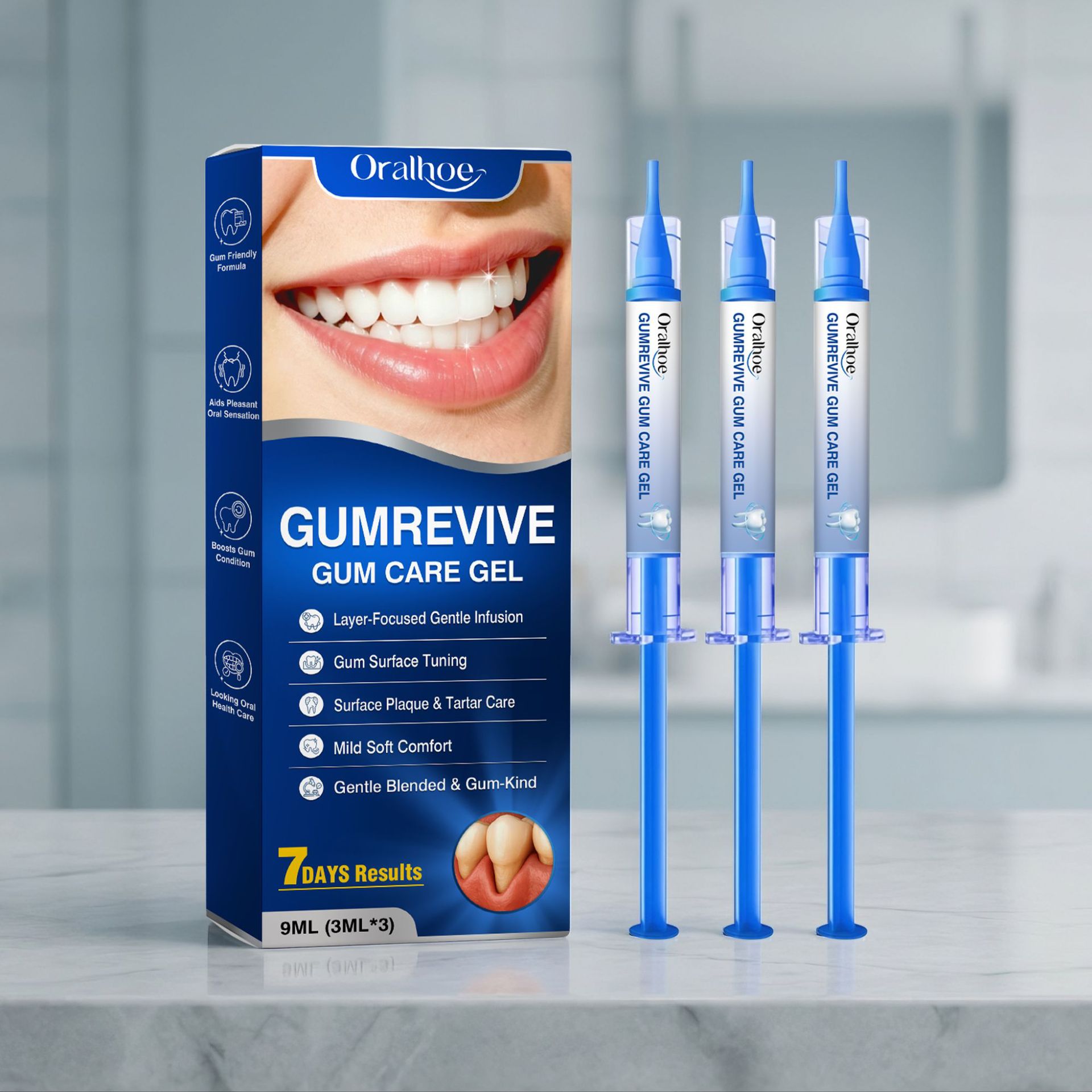 Oral Care Gel 3Pcs Gum Cleanin - đánh giá và giá Teeth Whitening Q&M