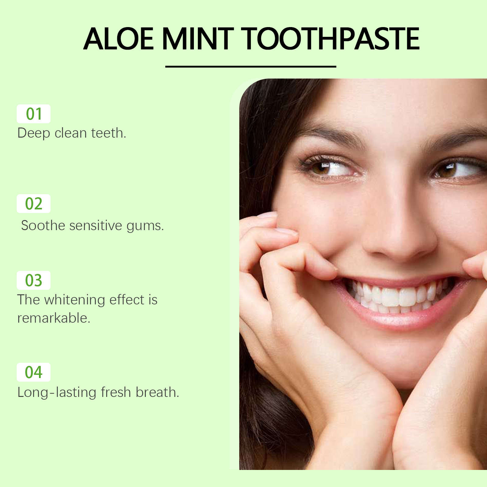 Aloe and Mint Whitening Toothp - đánh giá và giá Teeth Whitening Yellow Teeth