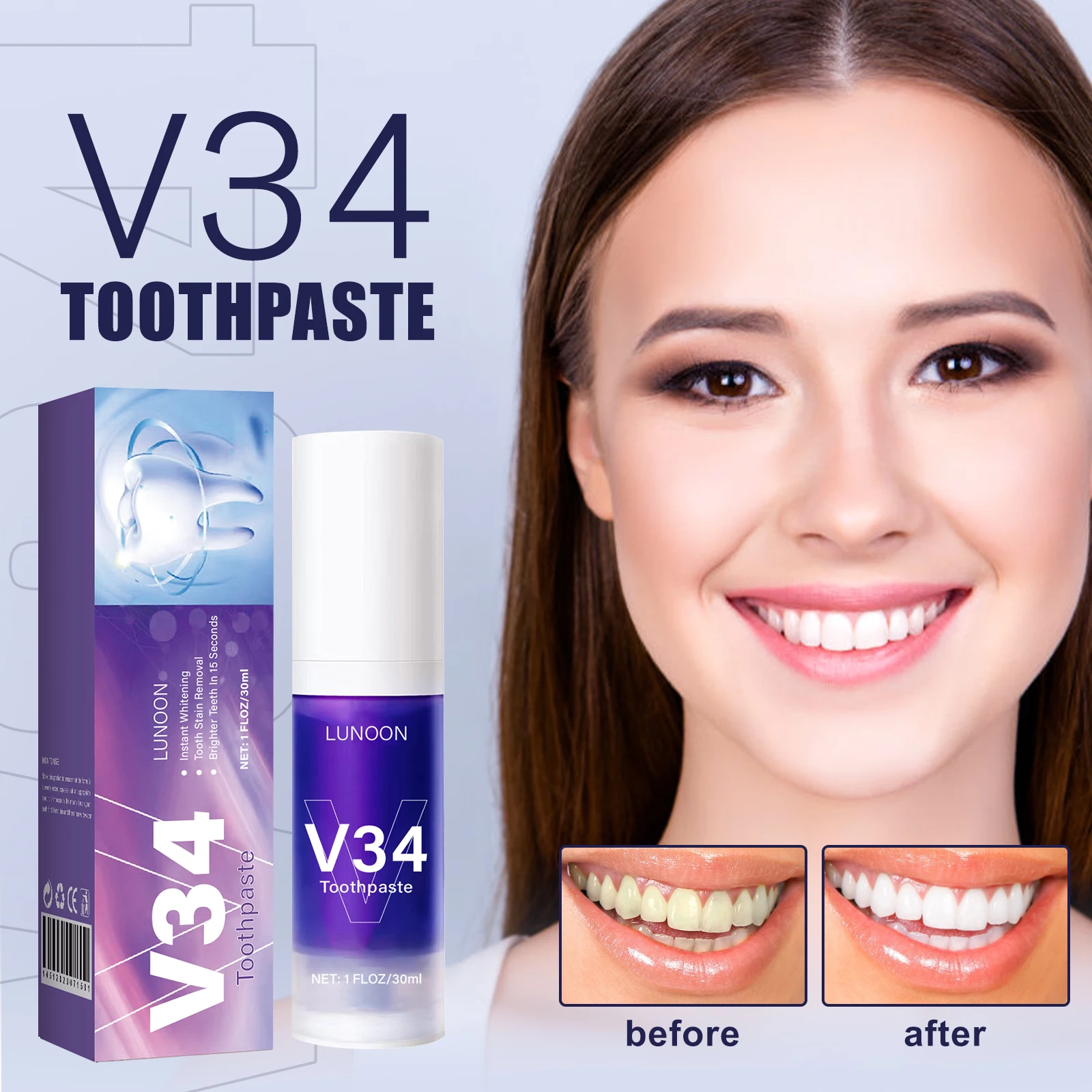 50ml  Mousse Toothpaste Teeth  - đánh giá và giá Teeth Whitening Mousse