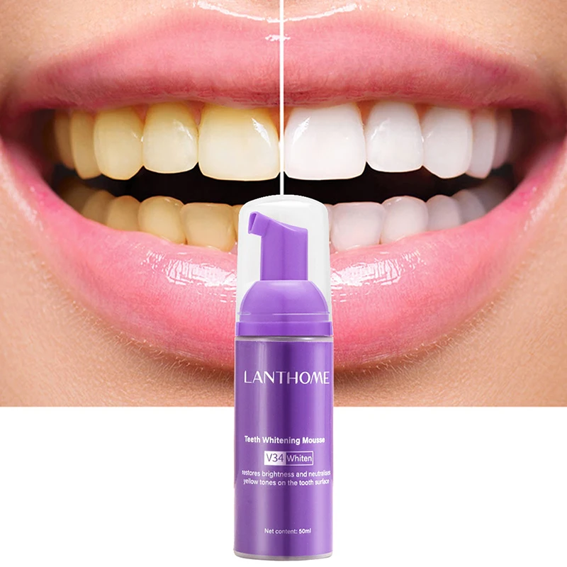 Mousse V34 Toothpaste Teeth Cl - đánh giá và giá Teeth Whitening Mousse