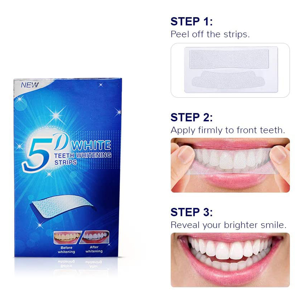 5D White Teeth Whitening Strip - đánh giá và giá Teeth Whitening Q&M