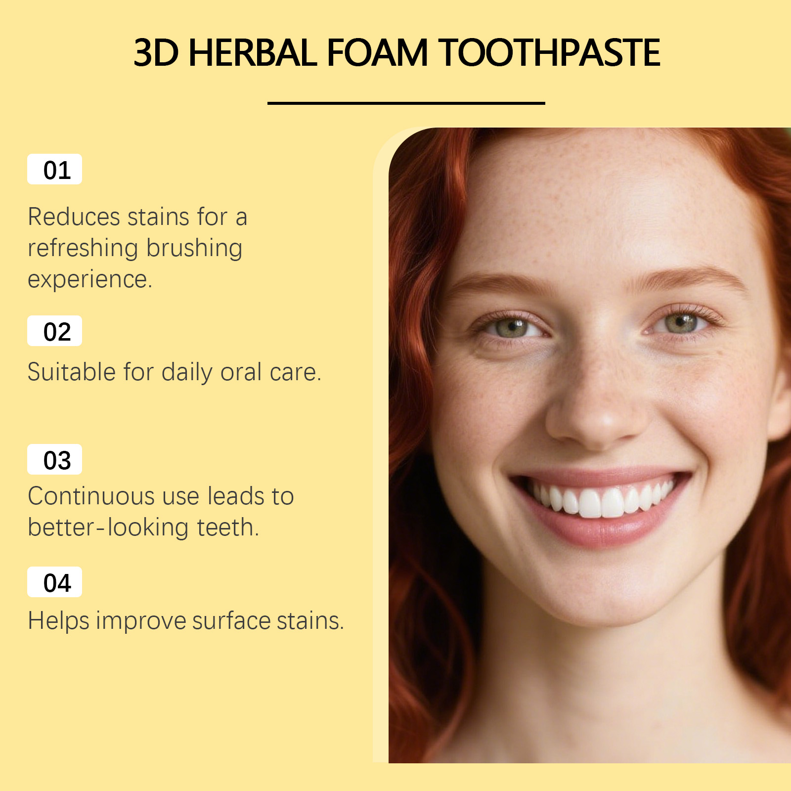 Herbal Toothpaste Organic Fluo - đánh giá và giá Teeth Whitening Mousse